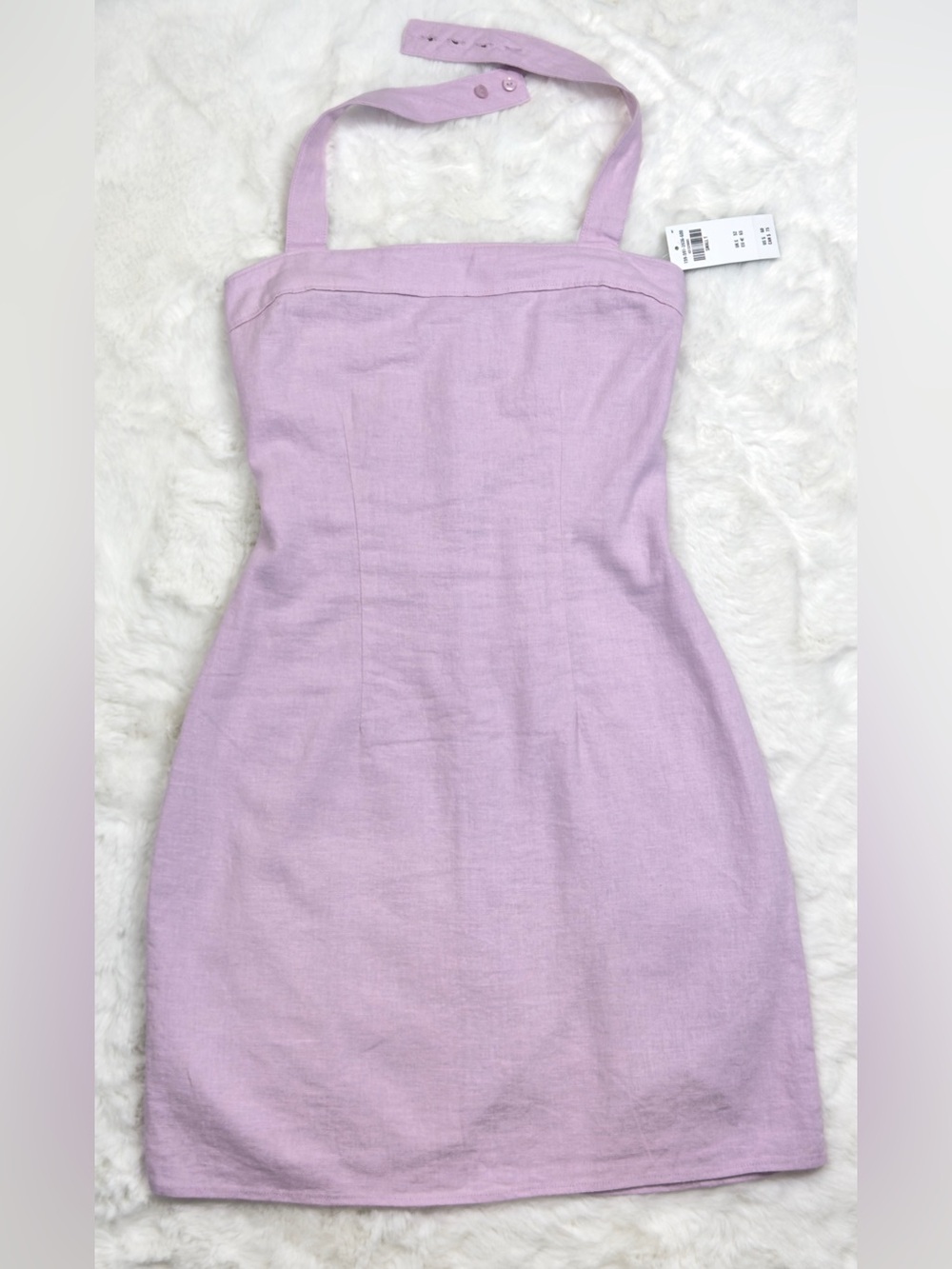Abercrombie & Fitch Lavender Halter Mini Dress